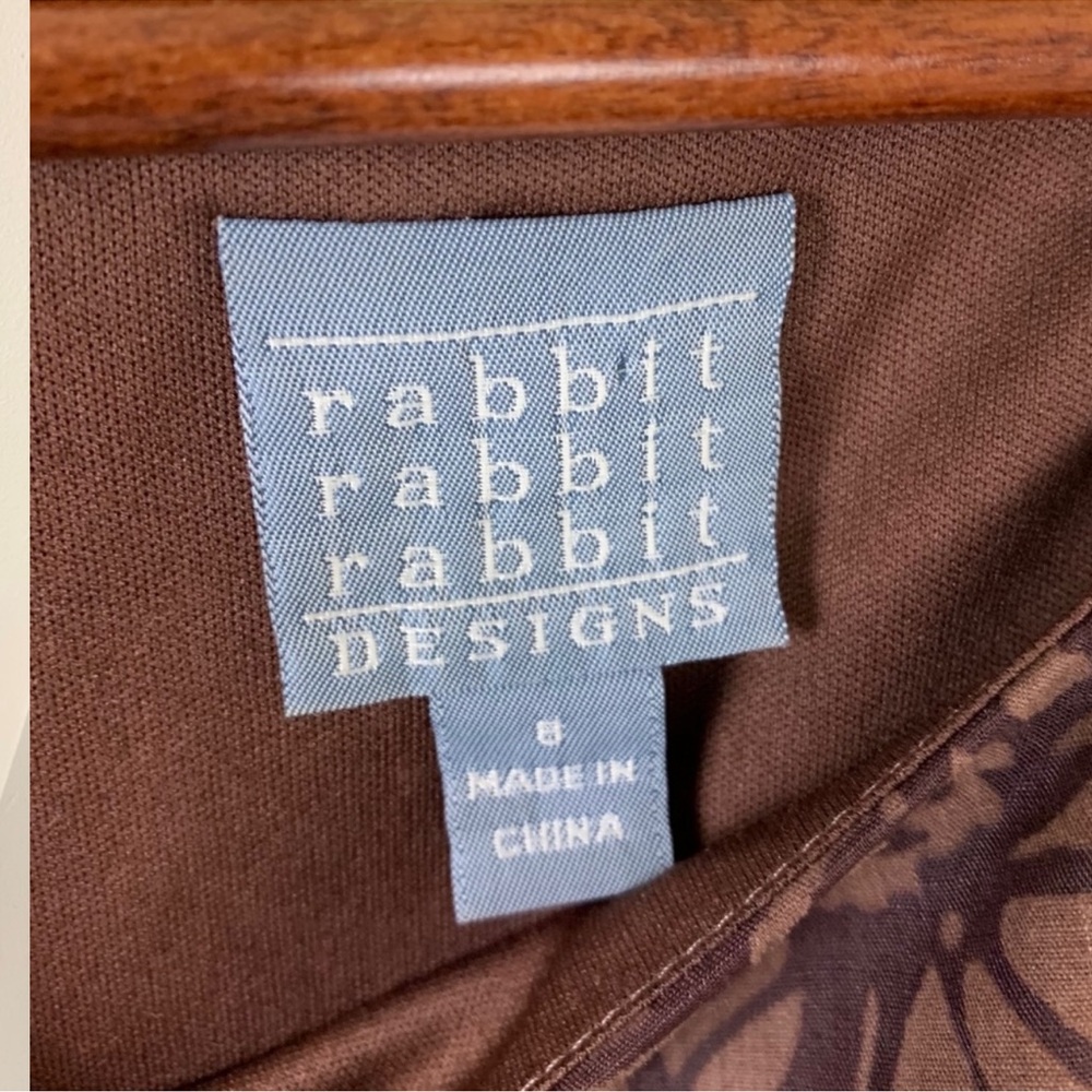 Casual Chic Summer Essential: Rabbit Rabbit Rabbit Designs Brown Dress - Size 8 - Picture 4 of 7